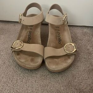 Birkenstock Papillio Soley Wedge Sandals Sz 36